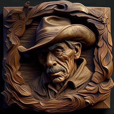 3D model Arthur Burdett Frost American artist (STL)